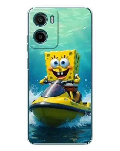 Чехол для Motorola Moto E15 с картинкой «Спанч Боб на гидроцикле» Чехол для Motorola Moto E15 с картинкой «Спанч Боб на гидроцикле»