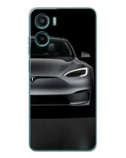 Чохол для Motorola Moto E15 з картинкою «Tesla Model S Look»
