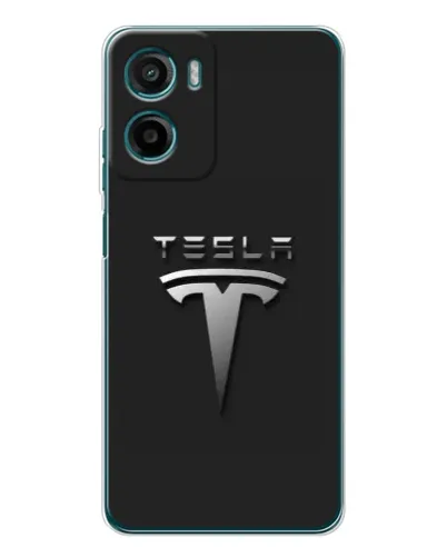Чехол для Motorola Moto E15 с картинкой «Стальной логотип Tesla» Чехол для Motorola Moto E15 с картинкой «Стальной логотип Tesla»