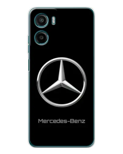 Чехол для Motorola Moto E15 с картинкой «Mercedes Silver Logo»