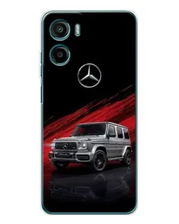 Чехол для Motorola Moto E15 с картинкой «Mercedes G-Class красный»