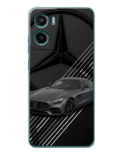 Чехол для Motorola Moto E15 с картинкой «Mercedes AMG — графика»