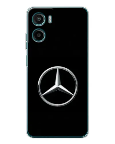 Чехол для Motorola Moto E15 с картинкой «Mercedes классический лого»