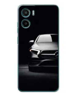 Чехол для Motorola Moto E15 с картинкой «Свет фар Mercedes»
