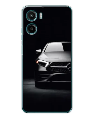 Чехол для Motorola Moto E15 с картинкой «Свет фар Mercedes»