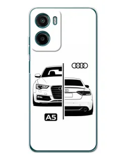 Чохол для Motorola Moto E15 з картинкою «Audi — контрастний дизайн»