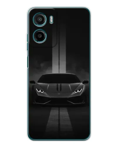 Чехол для Motorola Moto E15 с картинкой «Lamborghini симметрия дорог»