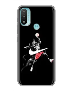 Чехол для Motorola MOTO E20 с картинкой «Jordan Jumpman»
