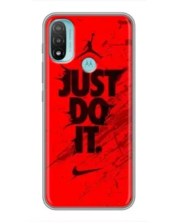 Чехол для Motorola MOTO E20 с картинкой «Nike Just Do It»