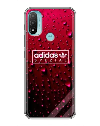 Чехол для Motorola MOTO E20 с картинкой «Adidas Gold Marble»