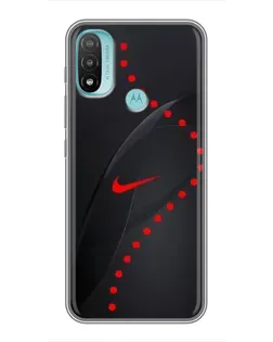 Чехол для Motorola MOTO E20 с картинкой «Абстрактный дизайн Nike»