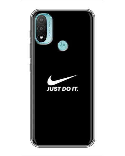 Чехол для Motorola MOTO E20 с картинкой «Минимализм от Nike»