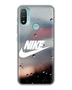 Чехол для Motorola MOTO E20 с картинкой «Nike в стиле ретро»