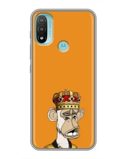 Чехол для Motorola MOTO E20 с картинкой «Золотая обезьяна Bored Ape»