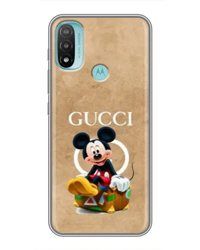 Чехол для Motorola MOTO E20 с картинкой «Микки Маус Gucci — крафт» Чехол для Motorola MOTO E20 с картинкой «Микки Маус Gucci — крафт»