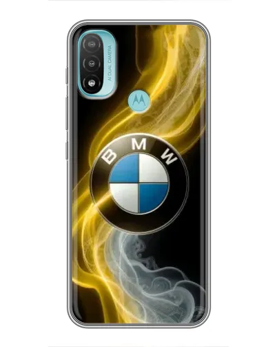Чехол для Motorola MOTO E20 с картинкой «Золотистый дым BMW» Чехол для Motorola MOTO E20 с картинкой «Золотистый дым BMW»