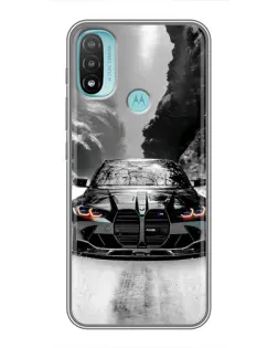 Чехол для Motorola MOTO E20 с картинкой «BMW — акварельный дрифт»