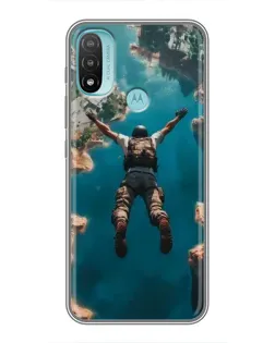 Чехол для Motorola MOTO E20 с картинкой «PUBG — свободное падение»