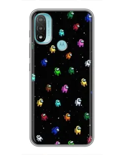 Чехол для Motorola MOTO E20 с картинкой «Экипаж Among Us»