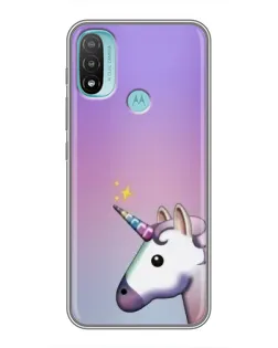 Чехол для Motorola MOTO E20 с картинкой «Единорог градиент»