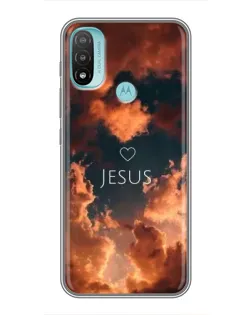 Чехол для Motorola MOTO E20 с картинкой «Сияние Имени Jesus» Чехол для Motorola MOTO E20 с картинкой «Сияние Имени Jesus»