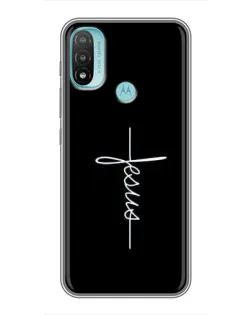 Чехол для Motorola MOTO E20 с картинкой «Тонкая линия веры»