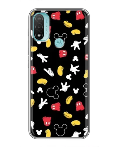 Чехол для Motorola MOTO E20 с картинкой «Графический принт лапок»