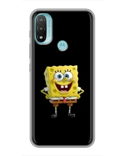 Чехол для Motorola MOTO E20 с картинкой «Классический Губка Боб»