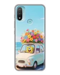 Чехол для Motorola MOTO E20 с картинкой «Автомобильное путешествие»