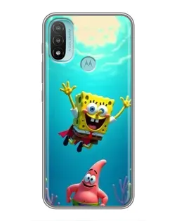 Чохол для Motorola MOTO E20 з картинкою «Спанч Боб під водою»