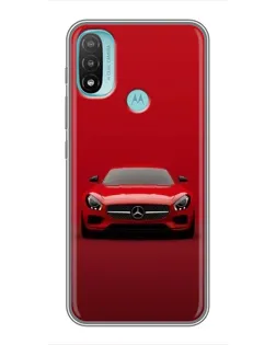 Чехол для Motorola MOTO E20 с картинкой «Красный Mercedes AMG»