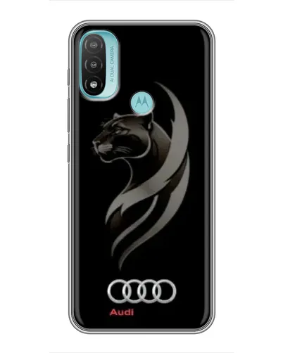 Чехол для Motorola MOTO E20 с картинкой «Графика — пантера и Audi» Чехол для Motorola MOTO E20 с картинкой «Графика — пантера и Audi»