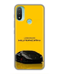 Чехол для Motorola MOTO E20 с картинкой «Lamborghini Huracan черный»