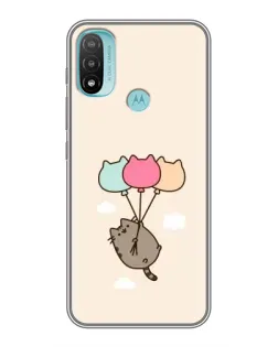 Чехол для Motorola MOTO E20 с картинкой «Пушин на шариках»