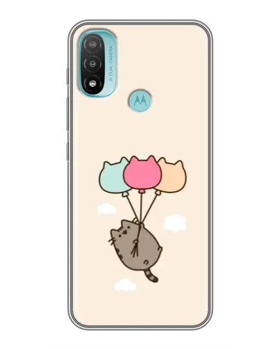 Чехол для Motorola MOTO E20 с картинкой «Пушин на шариках»