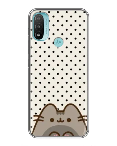 Чехол для Motorola MOTO E20 с картинкой «Пушин в горошек»