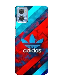 Чехол для Motorola MOTO E22 с картинкой «Абстракция Adidas»