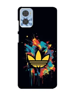 Чехол для Motorola MOTO E22 с картинкой «Adidas Splash»