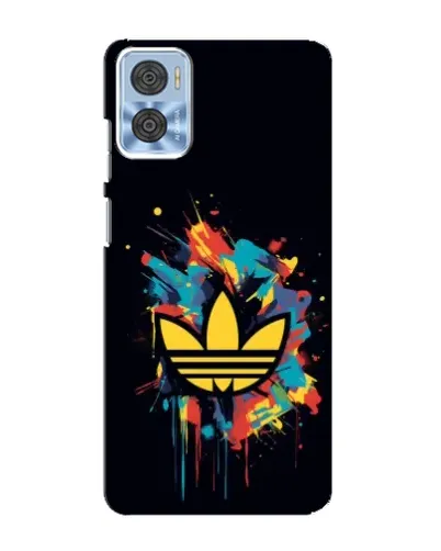 Чехол для Motorola MOTO E22 с картинкой «Adidas Splash»