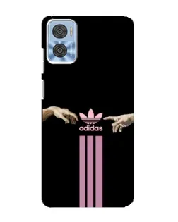 Чехол для Motorola MOTO E22 с картинкой «Adidas Hands»