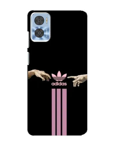 Чехол для Motorola MOTO E22 с картинкой «Adidas Hands»