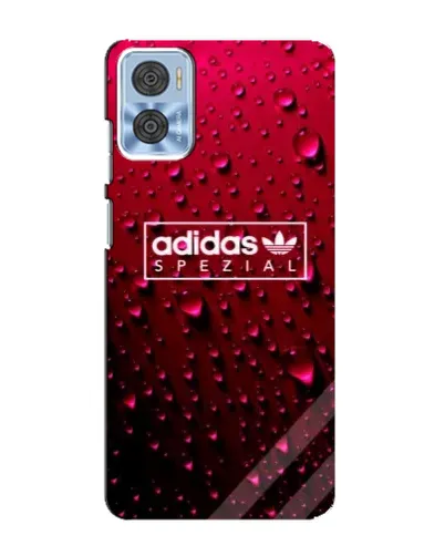 Чехол для Motorola MOTO E22 с картинкой «Adidas Gold Marble»