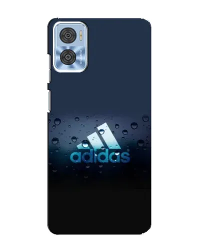 Чехол для Motorola MOTO E22 с картинкой «Adidas Water Drops»