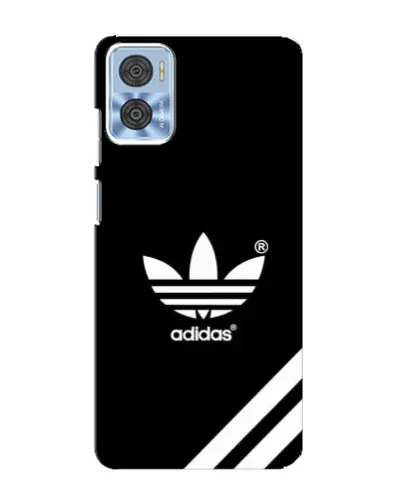 Чехол для Motorola MOTO E22 с картинкой «Adidas с диагональными полосами»