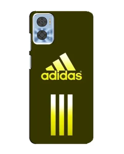 Чехол для Motorola MOTO E22 с картинкой «Оливковый градиент Adidas»