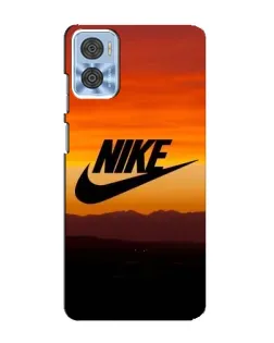 Чехол для Motorola MOTO E22 с картинкой «Nike — вечерний горизонт»