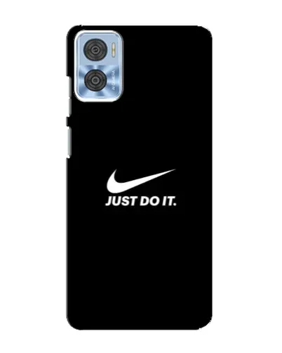 Чехол для Motorola MOTO E22 с картинкой «Минимализм от Nike»