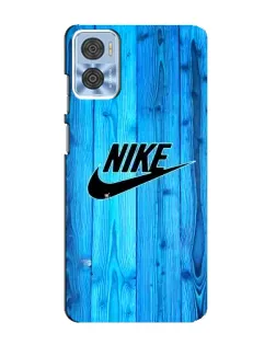 Чехол для Motorola MOTO E22 с картинкой «Голубое дерево Nike»
