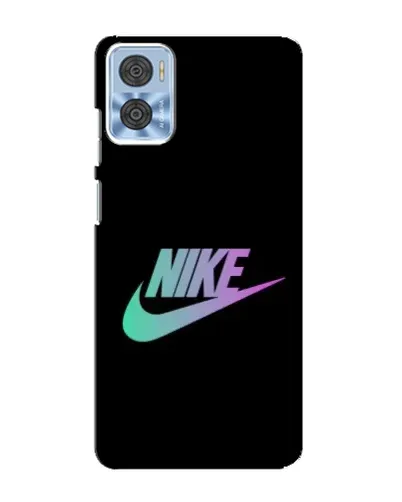 Чехол для Motorola MOTO E22 с картинкой «Nike — городская ночь»