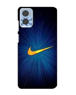 Чохол для Motorola MOTO E22 з картинкою «Синій пульс Nike»
